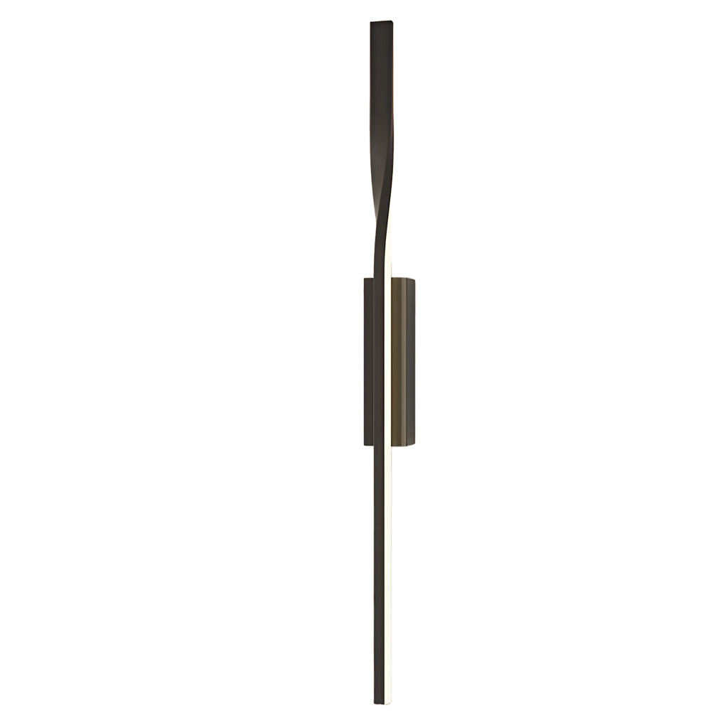 Modern Minimalist Black Linear LED Wall Sconce Nordic Strip Indoor Light Fixture