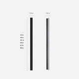 Modern Minimalist Black Outdoor LED Wall Sconce IP65 Waterproof Long Strip Porch Light