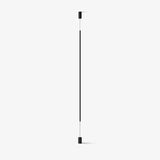 Modern Minimalist Black Slim Vertical LED Pendant Lamp for Contemporary Interiors