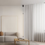 Modern Minimalist Black Slim Vertical LED Pendant Lamp for Contemporary Interiors