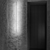 Modern Minimalist Black Slim Vertical LED Pendant Lamp for Contemporary Interiors