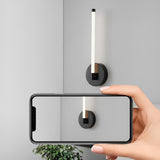 Modern Minimalist Circular Strip LED Wall Sconce with 3 Step Dimming Function