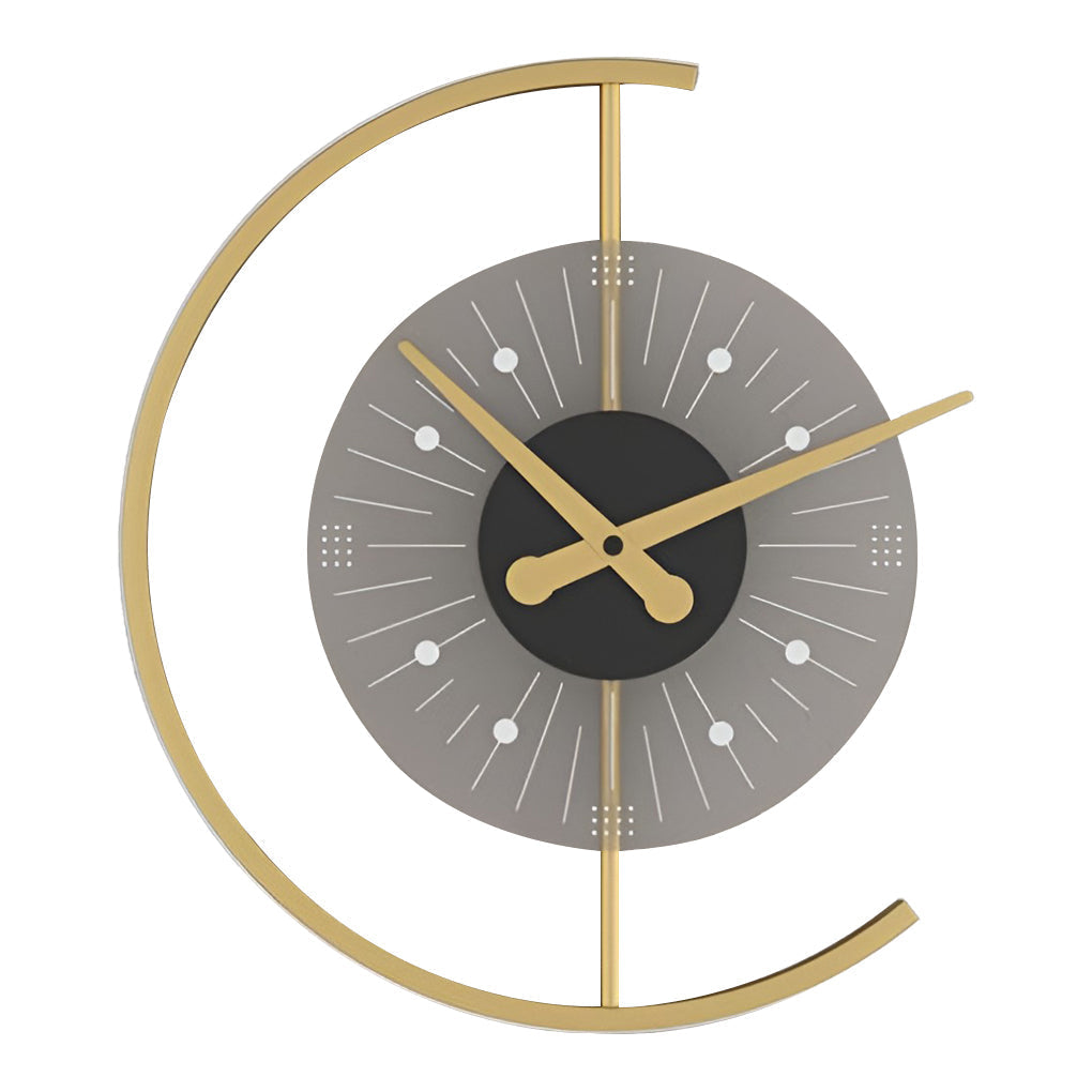 Modern Minimalist Clock Design LED Wall Lamp Warm White Indoor Sconce Lighting for Bedroom and Living Room