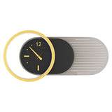 Modern Minimalist Clock Design LED Wall Lamp Warm White Indoor Sconce Lighting for Bedroom and Living Room