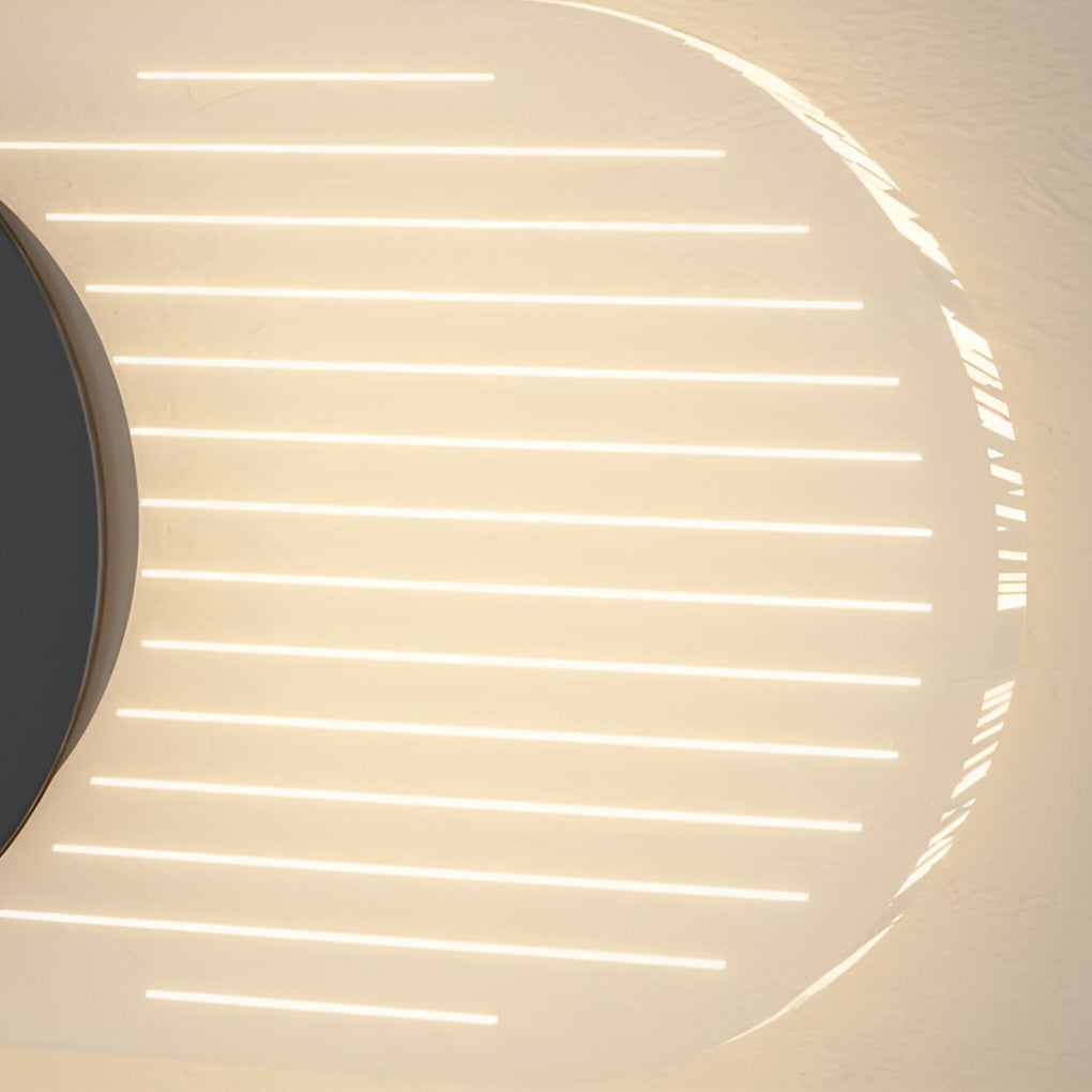 Modern Minimalist Clock Design LED Wall Lamp Warm White Indoor Sconce Lighting for Bedroom and Living Room