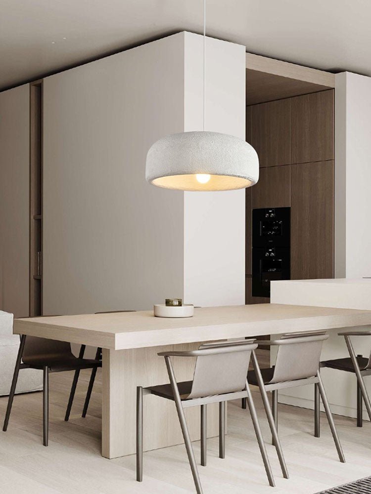 Modern Minimalist Cloud Pendant Light White Polystyrene Floating Hanging Lamp for Dining Room