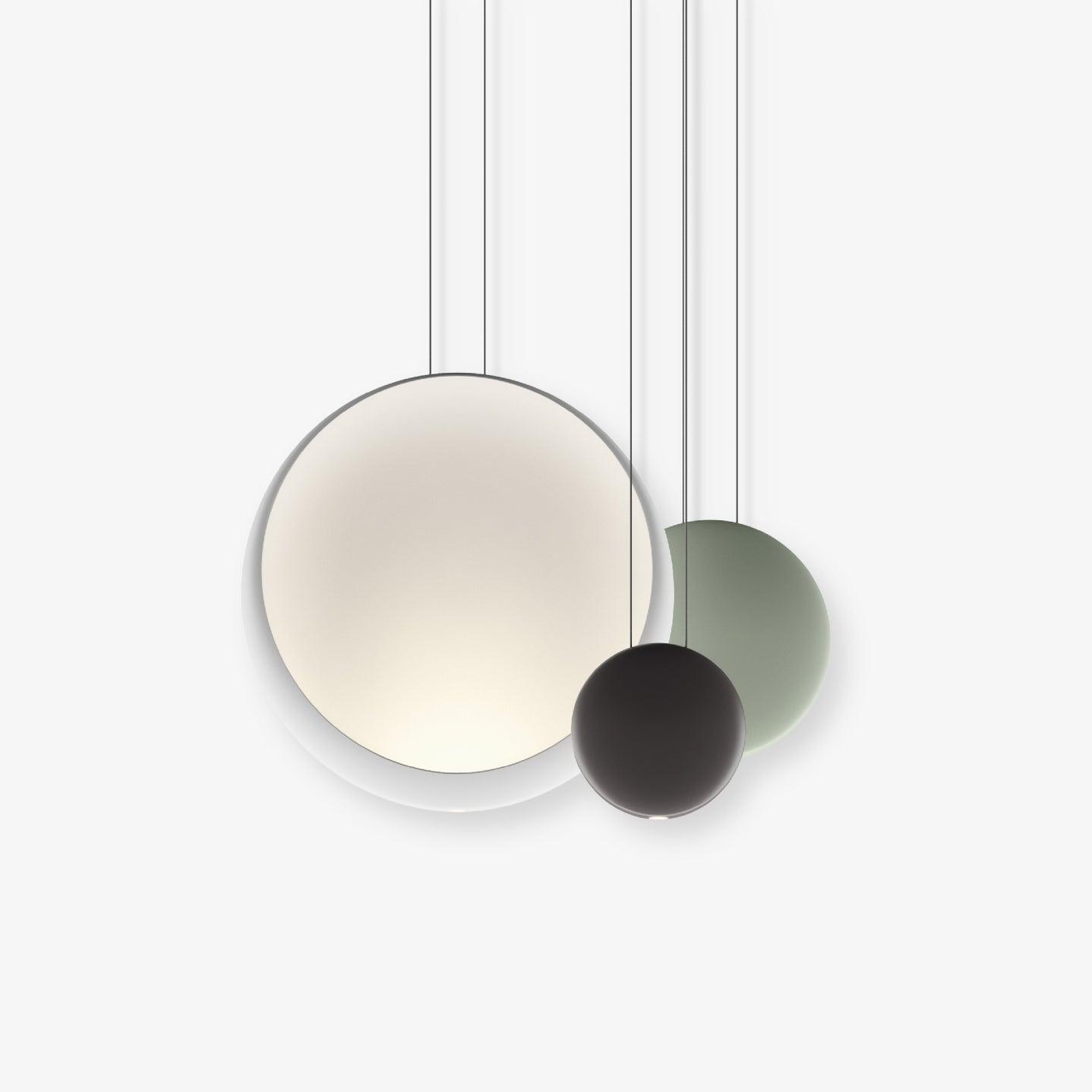 Modern Minimalist Cosmos LED Multi Light Pendant Cluster Disc Chandelier for Living Room