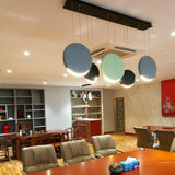 Modern Minimalist Cosmos LED Multi Light Pendant Cluster Disc Chandelier for Living Room
