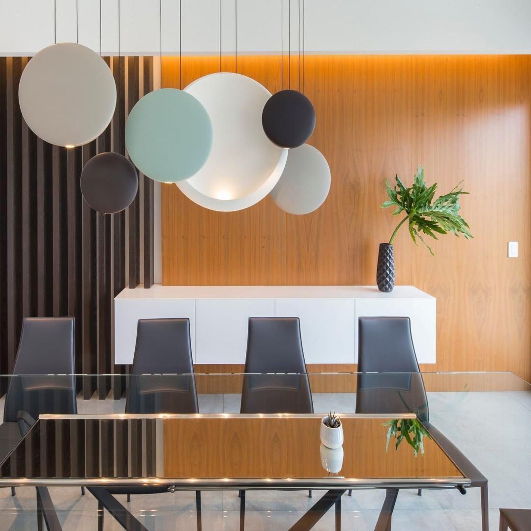 Modern Minimalist Cosmos LED Multi Light Pendant Cluster Disc Chandelier for Living Room
