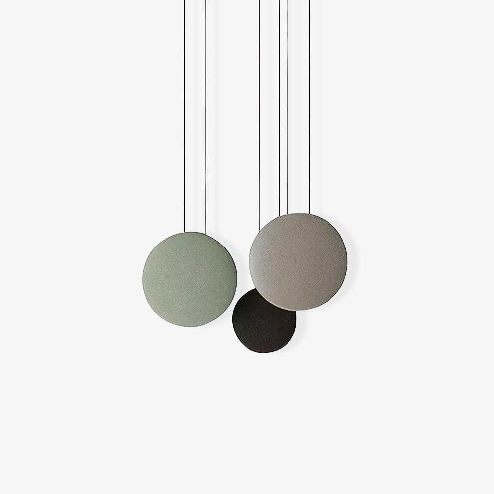 Modern Minimalist Cosmos LED Multi Light Pendant Cluster Disc Chandelier for Living Room