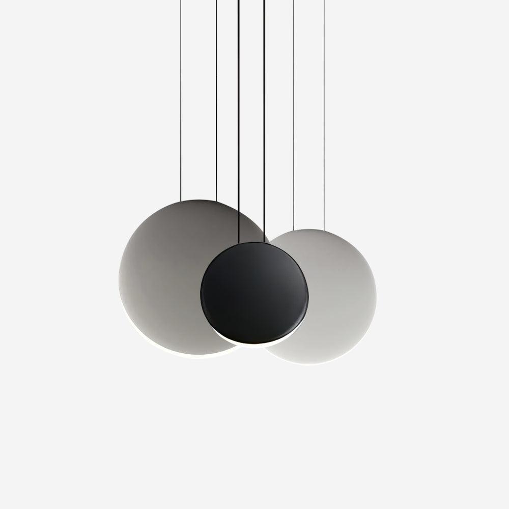 Modern Minimalist Cosmos LED Multi Light Pendant Cluster Disc Chandelier for Living Room