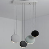 Modern Minimalist Cosmos LED Multi Light Pendant Cluster Disc Chandelier for Living Room