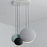 Modern Minimalist Cosmos LED Multi Light Pendant Cluster Disc Chandelier for Living Room