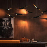 Modern Minimalist Cylindrical Pipe Pendant Light in Matte Black and Gold Finish