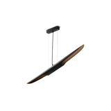 Modern Minimalist Cylindrical Pipe Pendant Light in Matte Black and Gold Finish