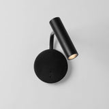 Modern Minimalist Disc LED Wall Sconce Set with Adjustable Pivoting Arm for Bedside Reading