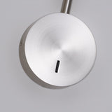 Modern Minimalist Disc LED Wall Sconce Set with Adjustable Pivoting Arm for Bedside Reading