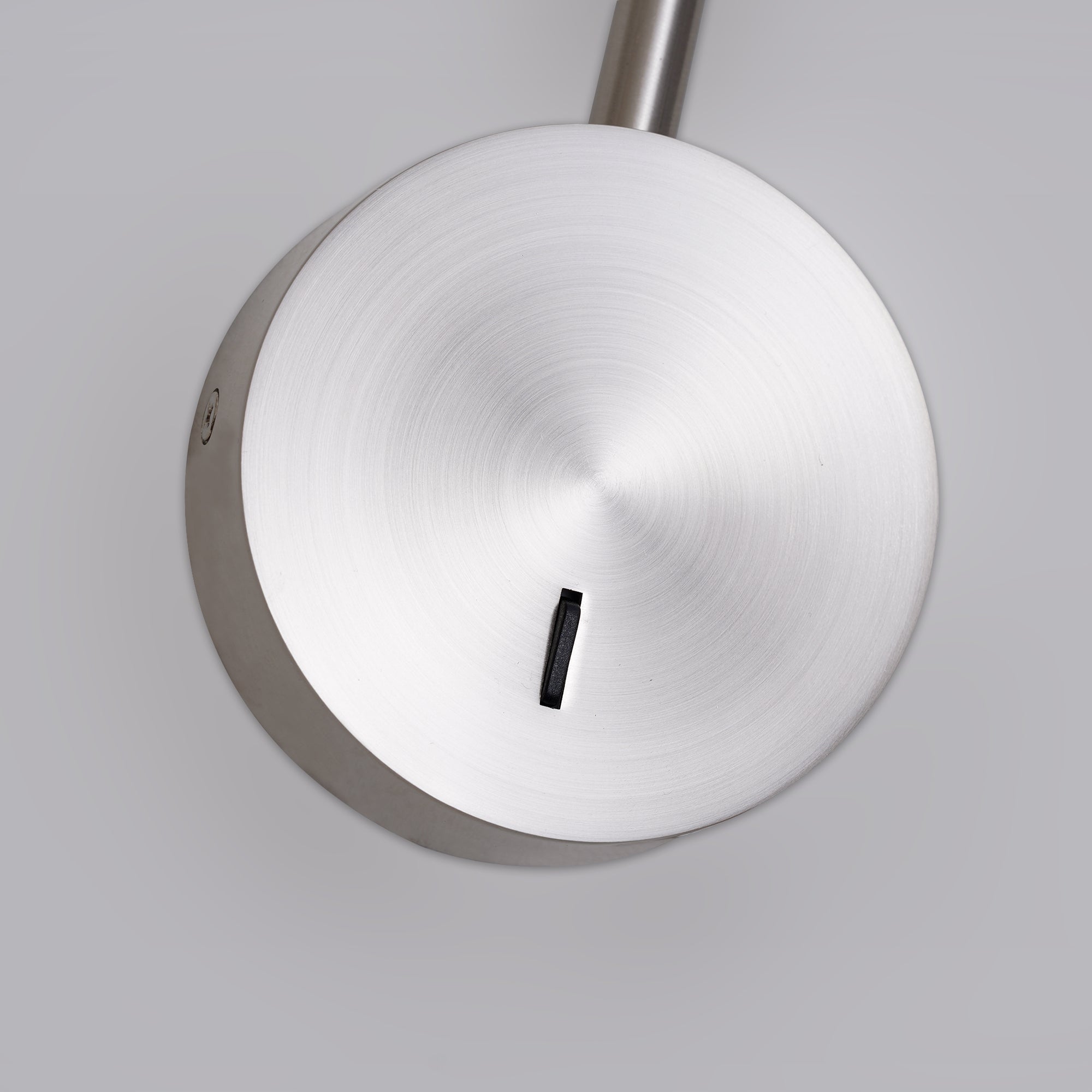Modern Minimalist Disc LED Wall Sconce Set with Adjustable Pivoting Arm for Bedside Reading