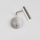 Modern Minimalist Disc LED Wall Sconce Set with Adjustable Pivoting Arm for Bedside Reading