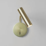 Modern Minimalist Disc LED Wall Sconce Set with Adjustable Pivoting Arm for Bedside Reading