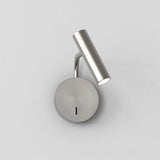 Modern Minimalist Disc LED Wall Sconce Set with Adjustable Pivoting Arm for Bedside Reading