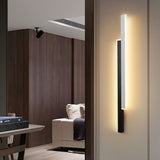 Modern Minimalist Double Linear LED Wall Sconce Nordic Long Strip Lighting for Hallways and Bedside