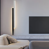 Modern Minimalist Double Linear LED Wall Sconce Nordic Long Strip Lighting for Hallways and Bedside