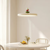 Modern Minimalist Geometric LED Pendant Light with Balanced Circular Frame Design