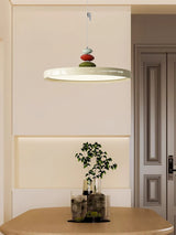 Modern Minimalist Geometric LED Pendant Light with Balanced Circular Frame Design