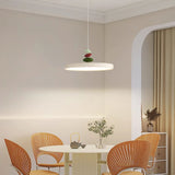 Modern Minimalist Geometric LED Pendant Light with Balanced Circular Frame Design