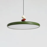 Modern Minimalist Geometric LED Pendant Light with Balanced Circular Frame Design