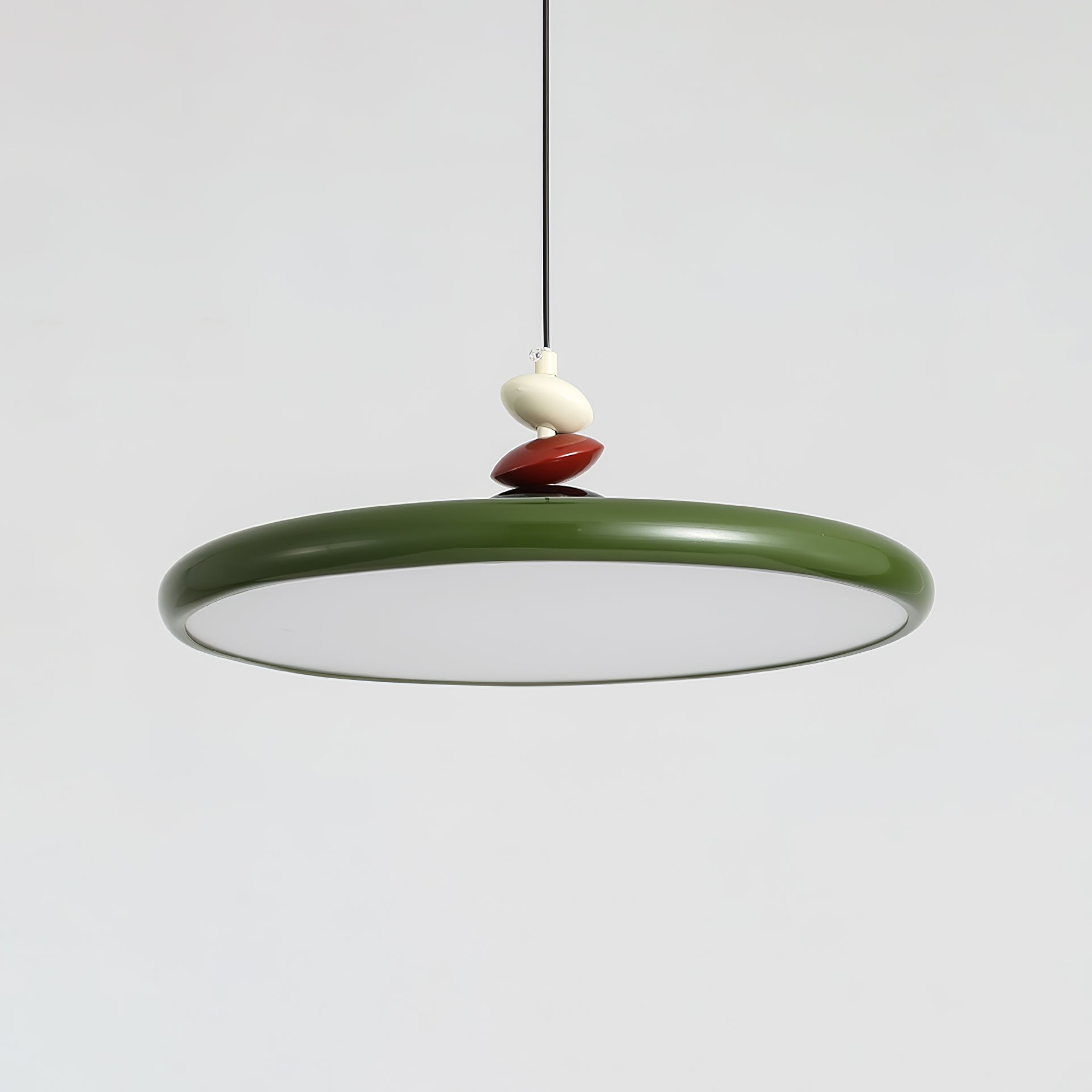 Modern Minimalist Geometric LED Pendant Light with Balanced Circular Frame Design
