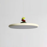 Modern Minimalist Geometric LED Pendant Light with Balanced Circular Frame Design