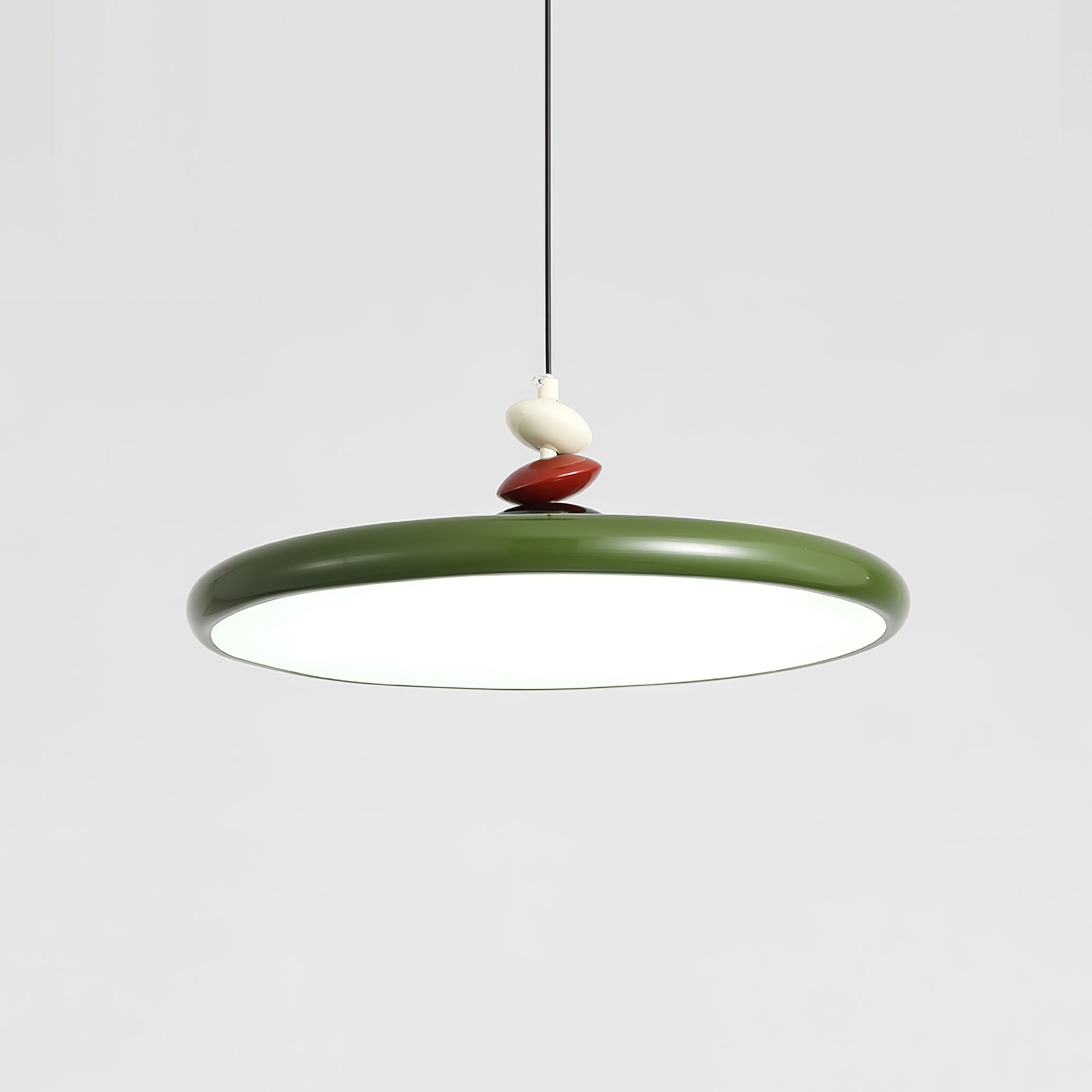 Modern Minimalist Geometric LED Pendant Light with Balanced Circular Frame Design