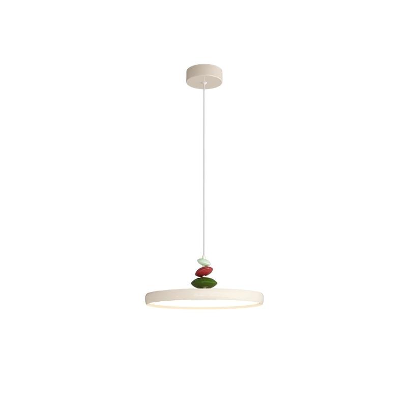 Modern Minimalist Geometric LED Pendant Light with Balanced Circular Frame Design