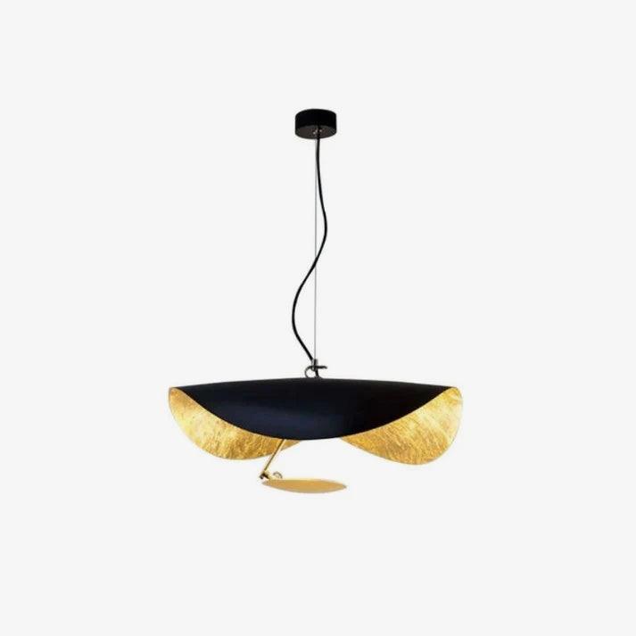 Modern Minimalist Giorgio Curving Disc LED Pendant Light with Adjustable Hanging Height
