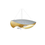 Modern Minimalist Giorgio Curving Disc LED Pendant Light with Adjustable Hanging Height