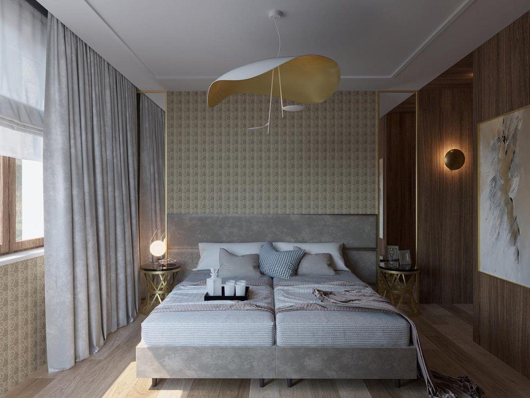 Modern Minimalist Giorgio Curving Disc LED Pendant Light with Adjustable Hanging Height