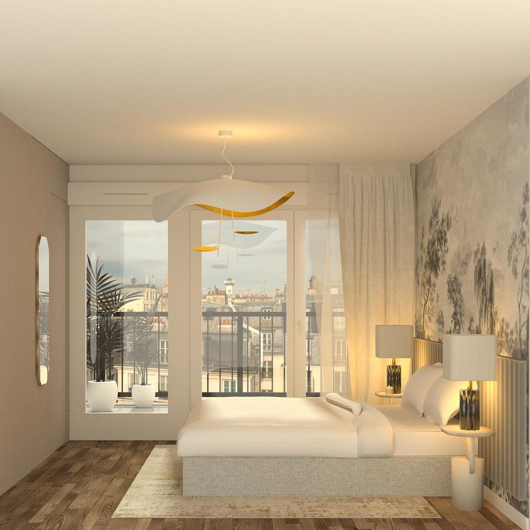 Modern Minimalist Giorgio Curving Disc LED Pendant Light with Adjustable Hanging Height