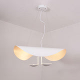 Modern Minimalist Giorgio Curving Disc LED Pendant Light with Adjustable Hanging Height