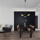 Modern Minimalist Giorgio Curving Disc LED Pendant Light with Adjustable Hanging Height