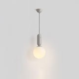 Modern Minimalist Glass Globe Pendant Light Scandinavian Hanging Ball Lamp