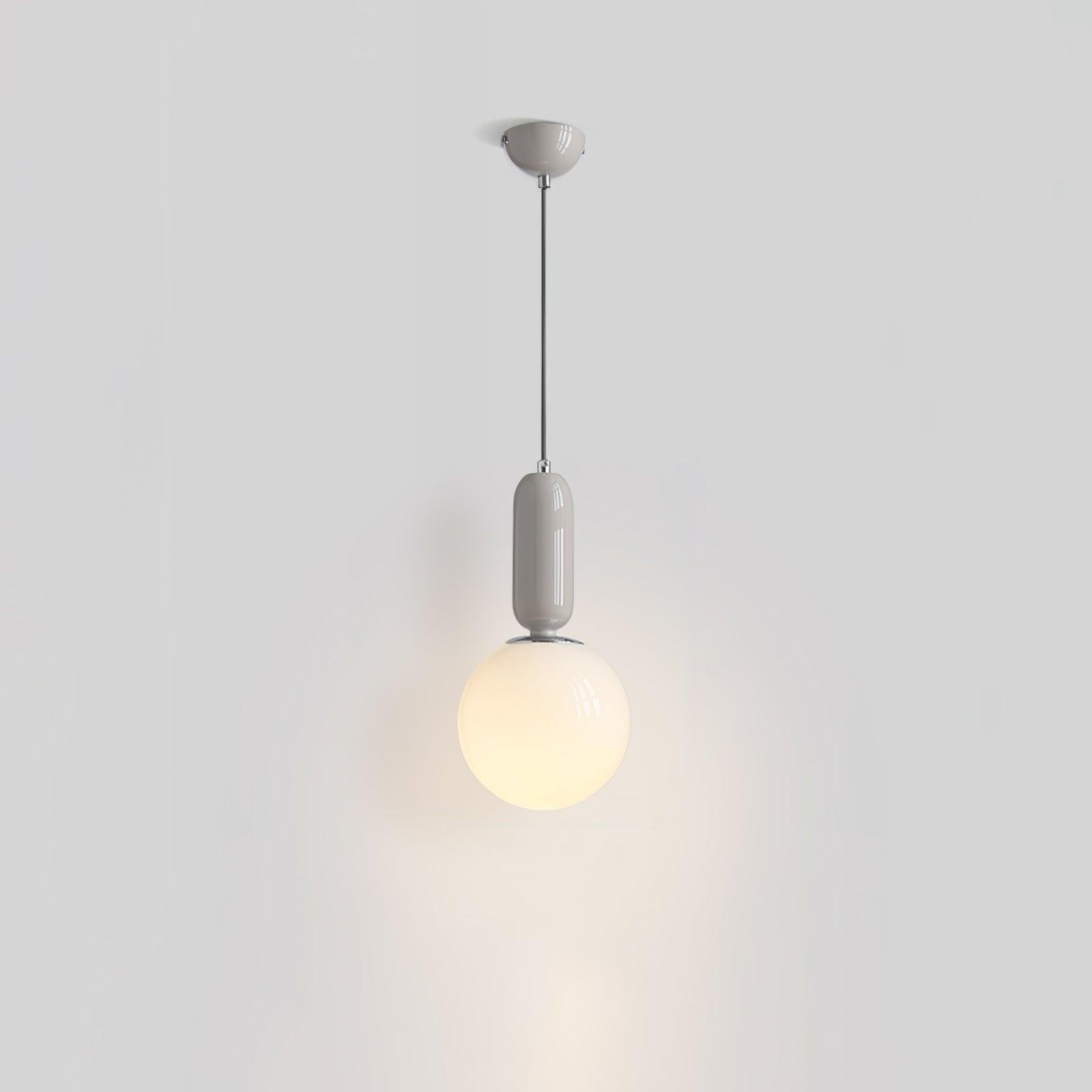 Modern Minimalist Glass Globe Pendant Light Scandinavian Hanging Ball Lamp