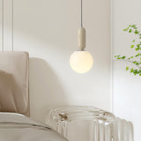 Modern Minimalist Glass Globe Pendant Light Scandinavian Hanging Ball Lamp