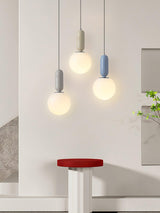 Modern Minimalist Glass Globe Pendant Light Scandinavian Hanging Ball Lamp