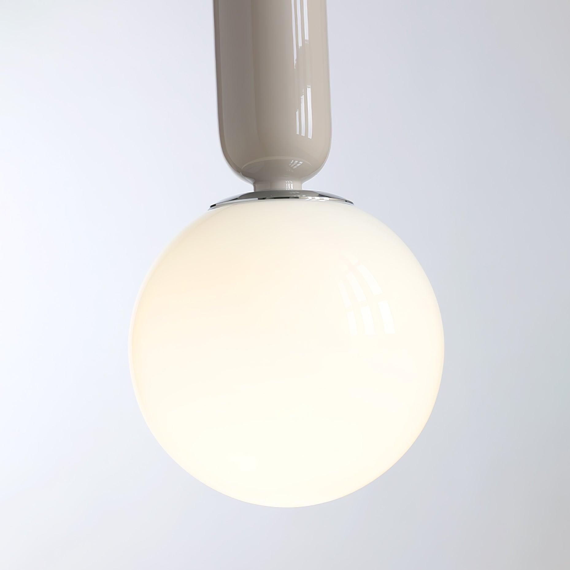 Modern Minimalist Glass Globe Pendant Light Scandinavian Hanging Ball Lamp