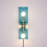 Modern Minimalist Glass Globe Plug In Wall Sconce Set of 2 Brass Bracket Wall Lamp