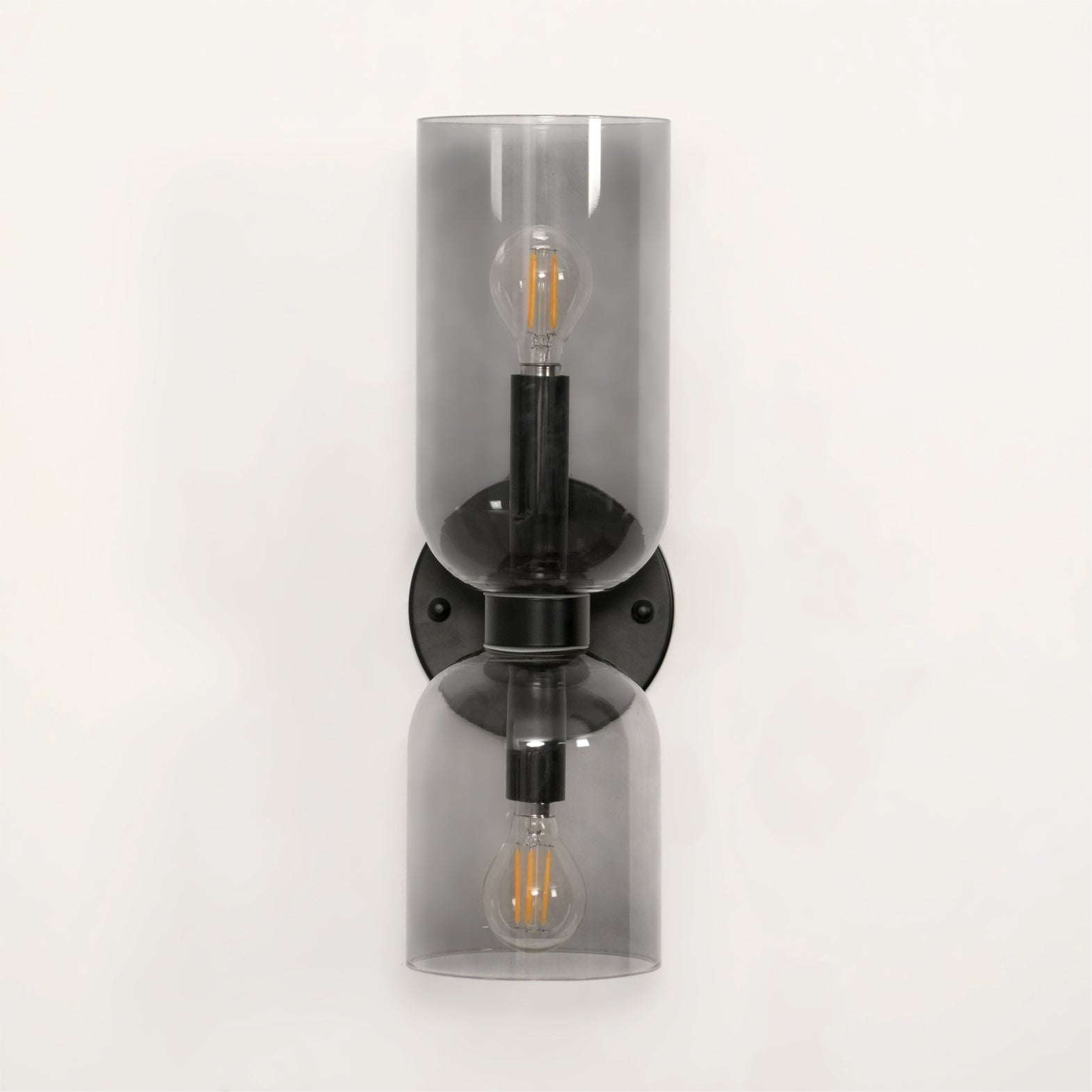 Modern Minimalist Glass Globe Plug In Wall Sconce Set of 2 Brass Bracket Wall Lamp