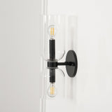 Modern Minimalist Glass Globe Plug In Wall Sconce Set of 2 Brass Bracket Wall Lamp
