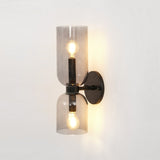Modern Minimalist Glass Globe Plug In Wall Sconce Set of 2 Brass Bracket Wall Lamp